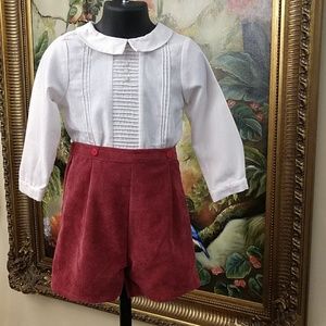 Luli & Me Boys Corduroy Outfit Size 2t